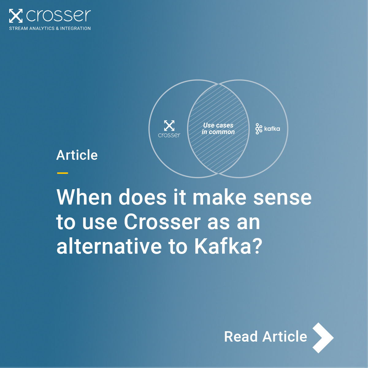 When is Crosser used as an alternative to Kafka? | Crosser