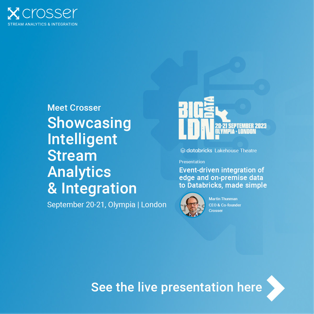 Join Crosser at Big Data London 2023